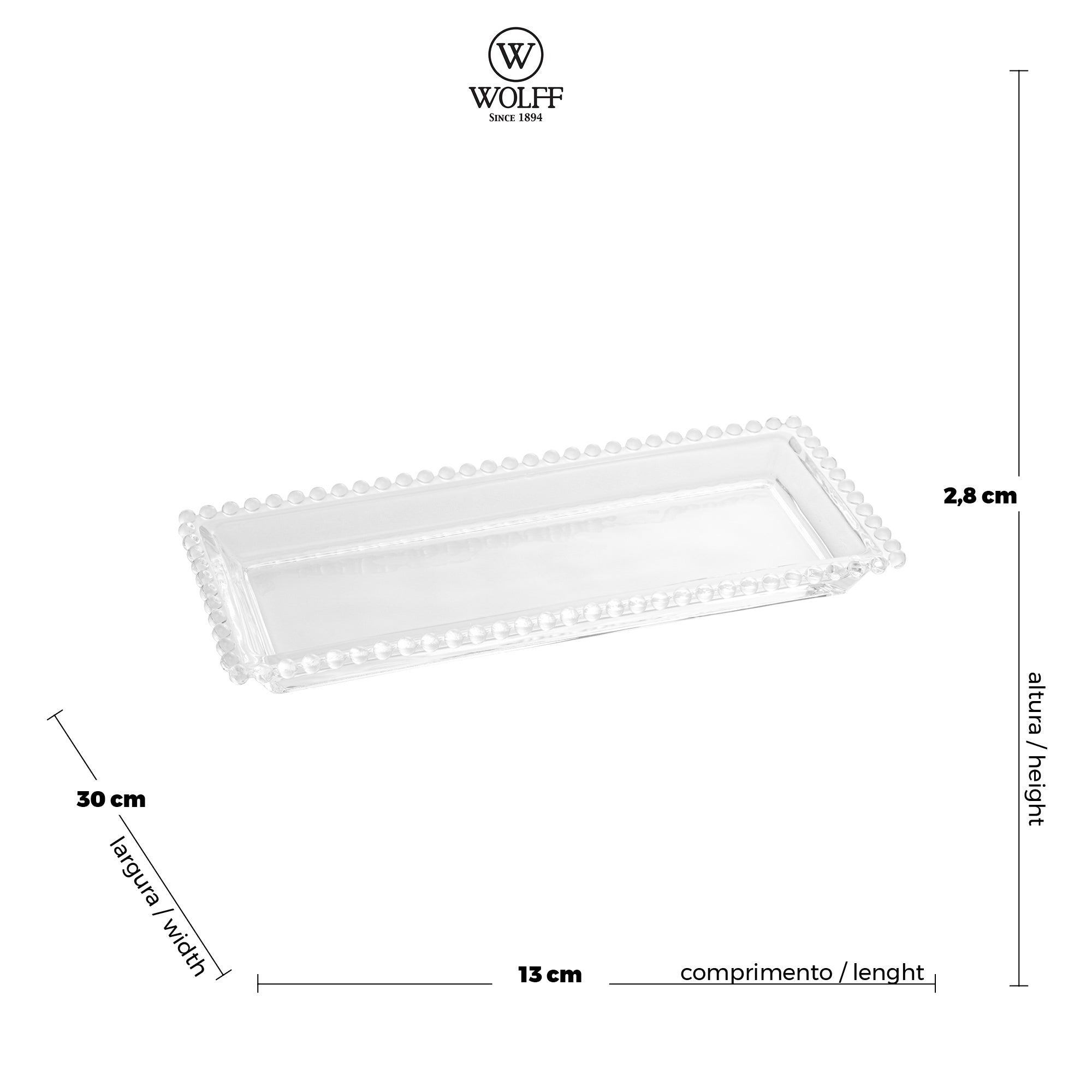 Travessa de Cristal 30 cm