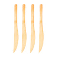 Kit com 4 espátulas bambu