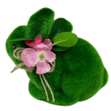 Coelha musgo com flores