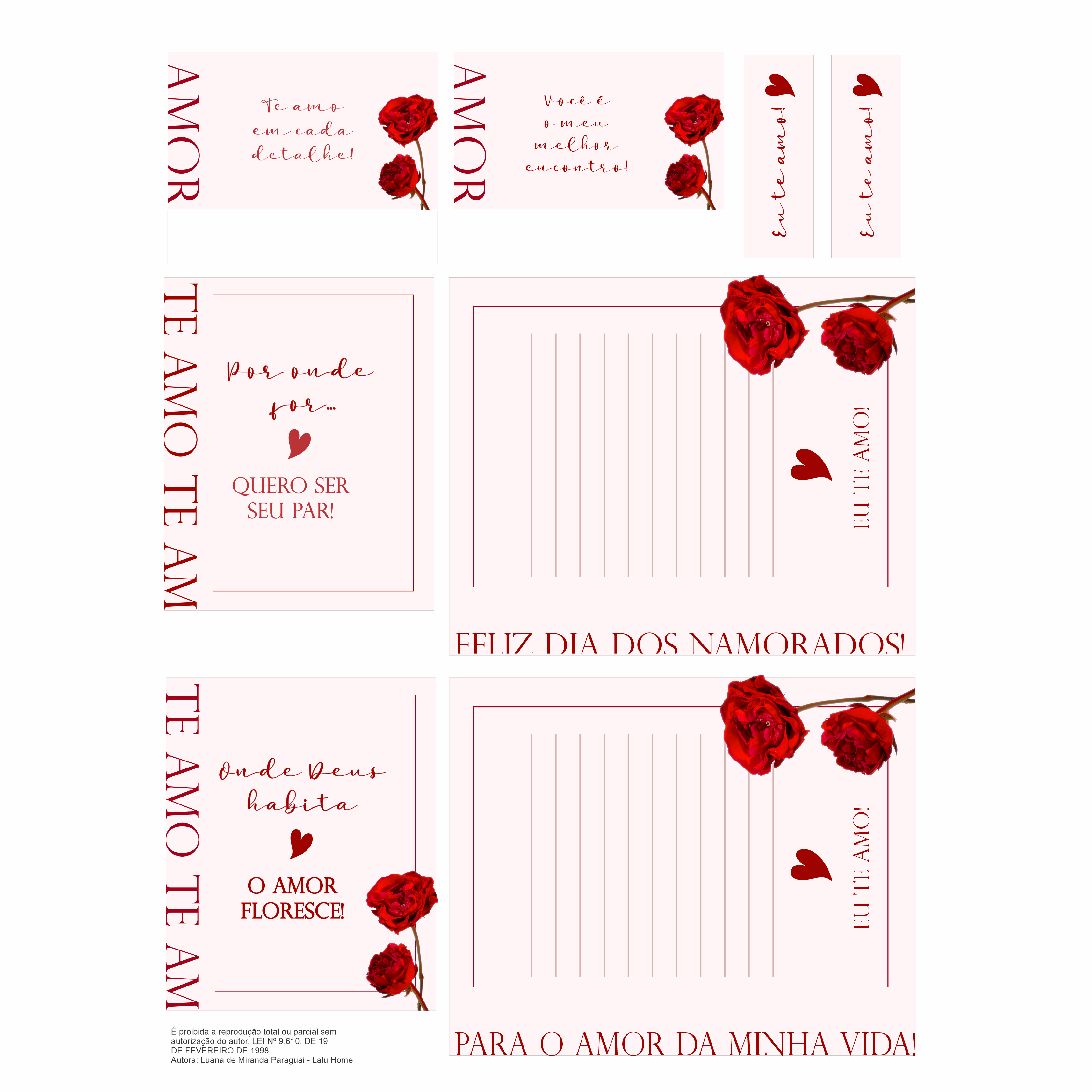 Papelaria Dia dos Namorados mod 1