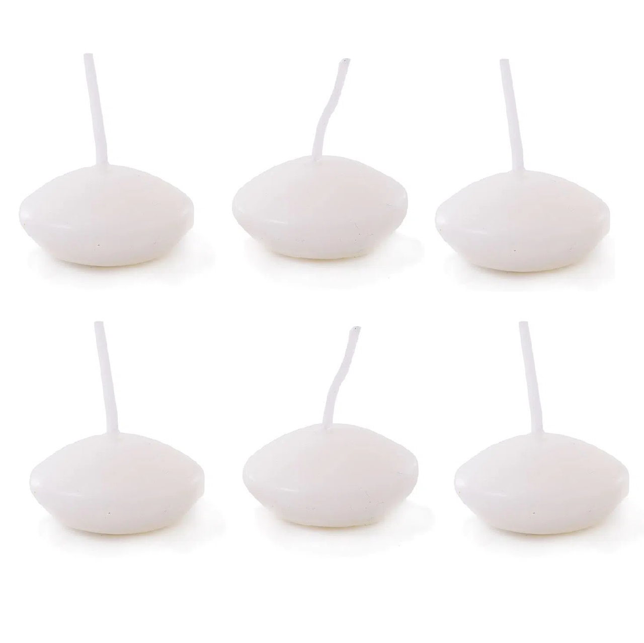 Kit com 6 mini velas flutuantes