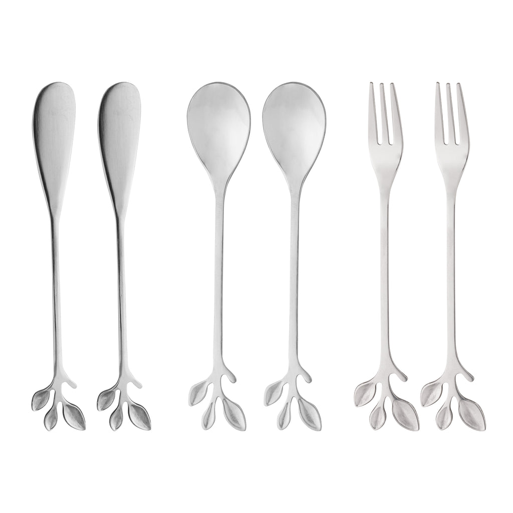 Conjunto em inox para petiscos