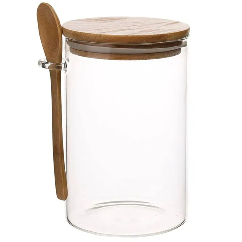 Pote hermético de vidro com colher 950 ml