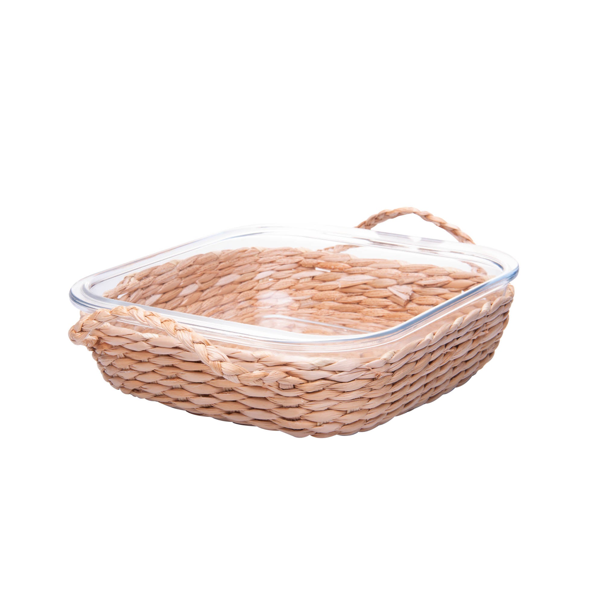 Refratário de vidro com suporte de fibra natural