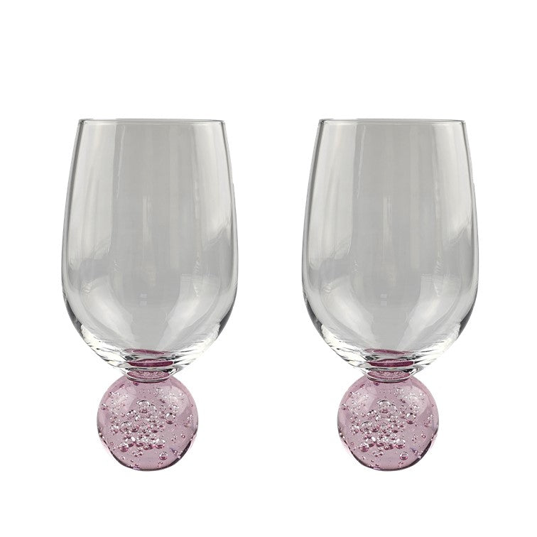 Kit com 2 taças bola - cor rosa