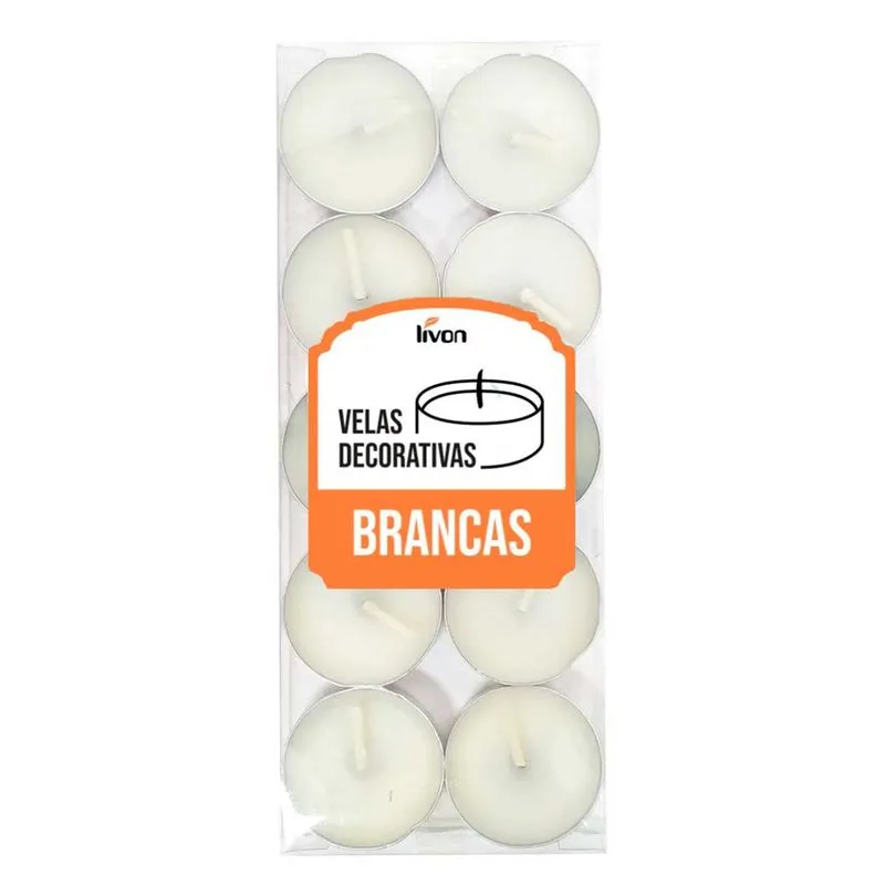 Kit com 10 mini velas