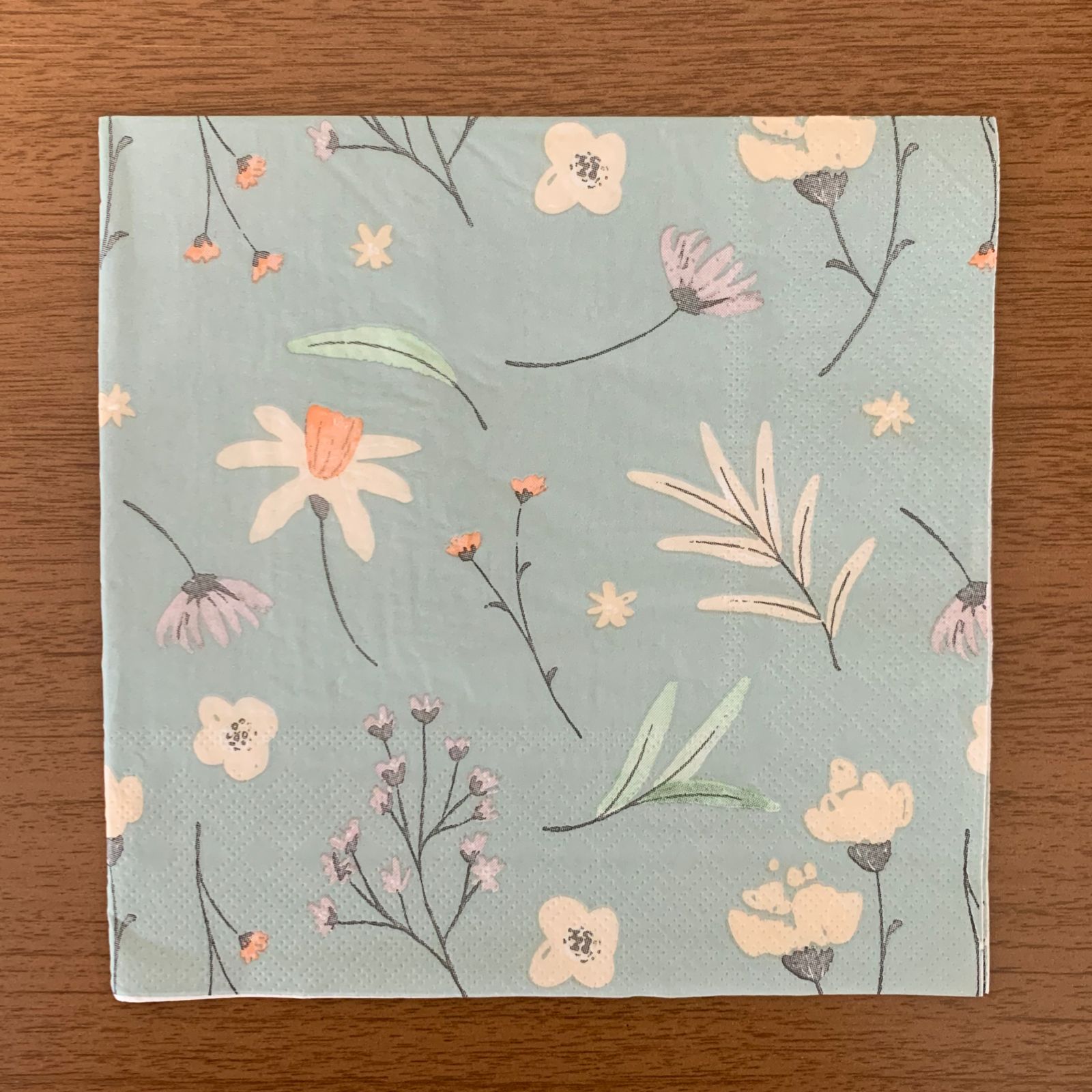 Guardanapo de papel floral mod 1