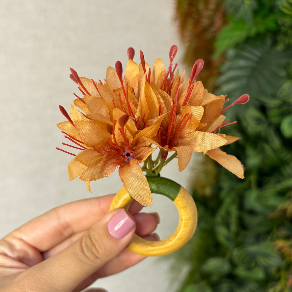 Porta-guardanapo mini Lírio laranja