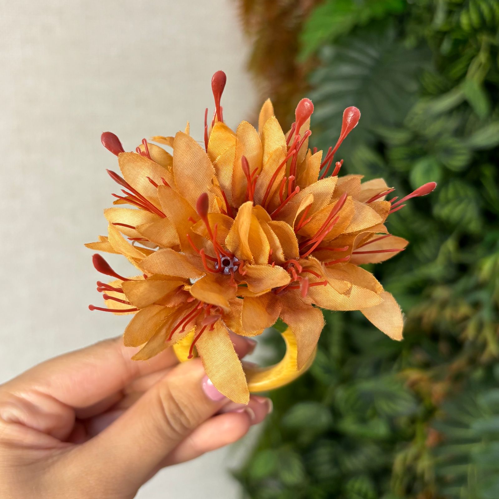 Porta-guardanapo mini Lírio laranja
