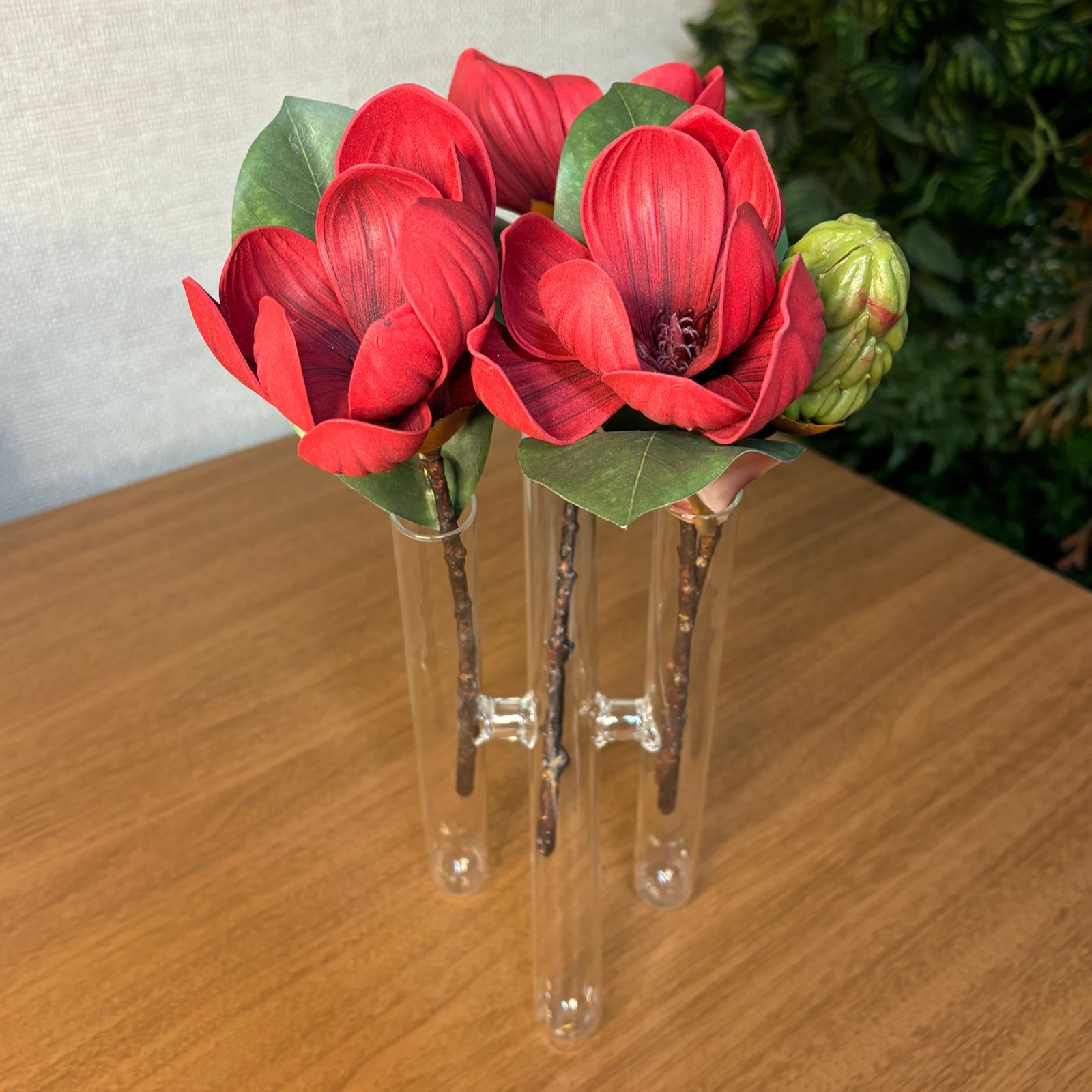 Flores para vaso de vidro 4 tubos
