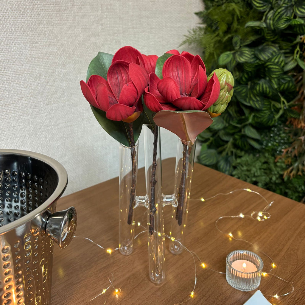 Flores para vaso de vidro 4 tubos