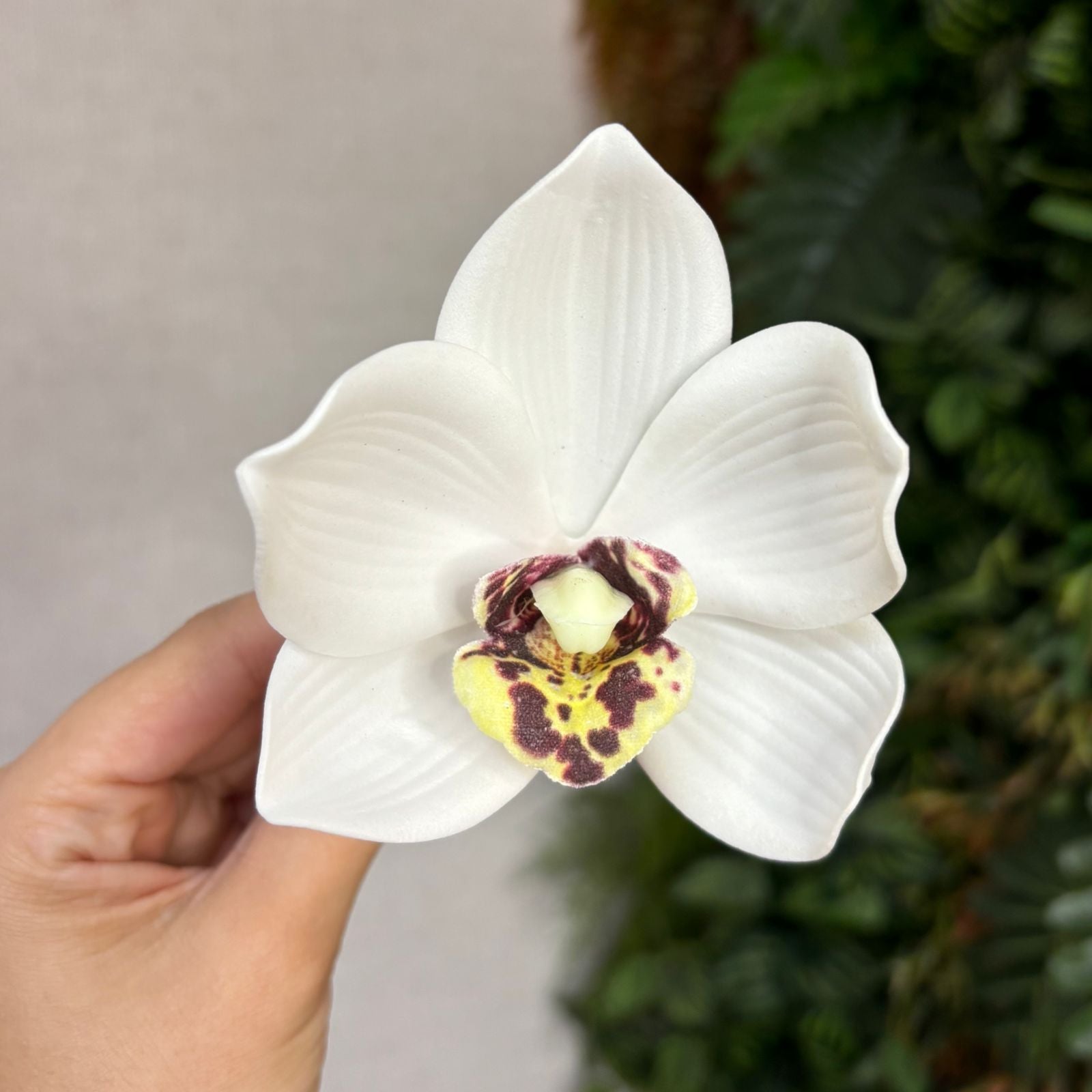 Porta-guardanapo orquídea branca luxo