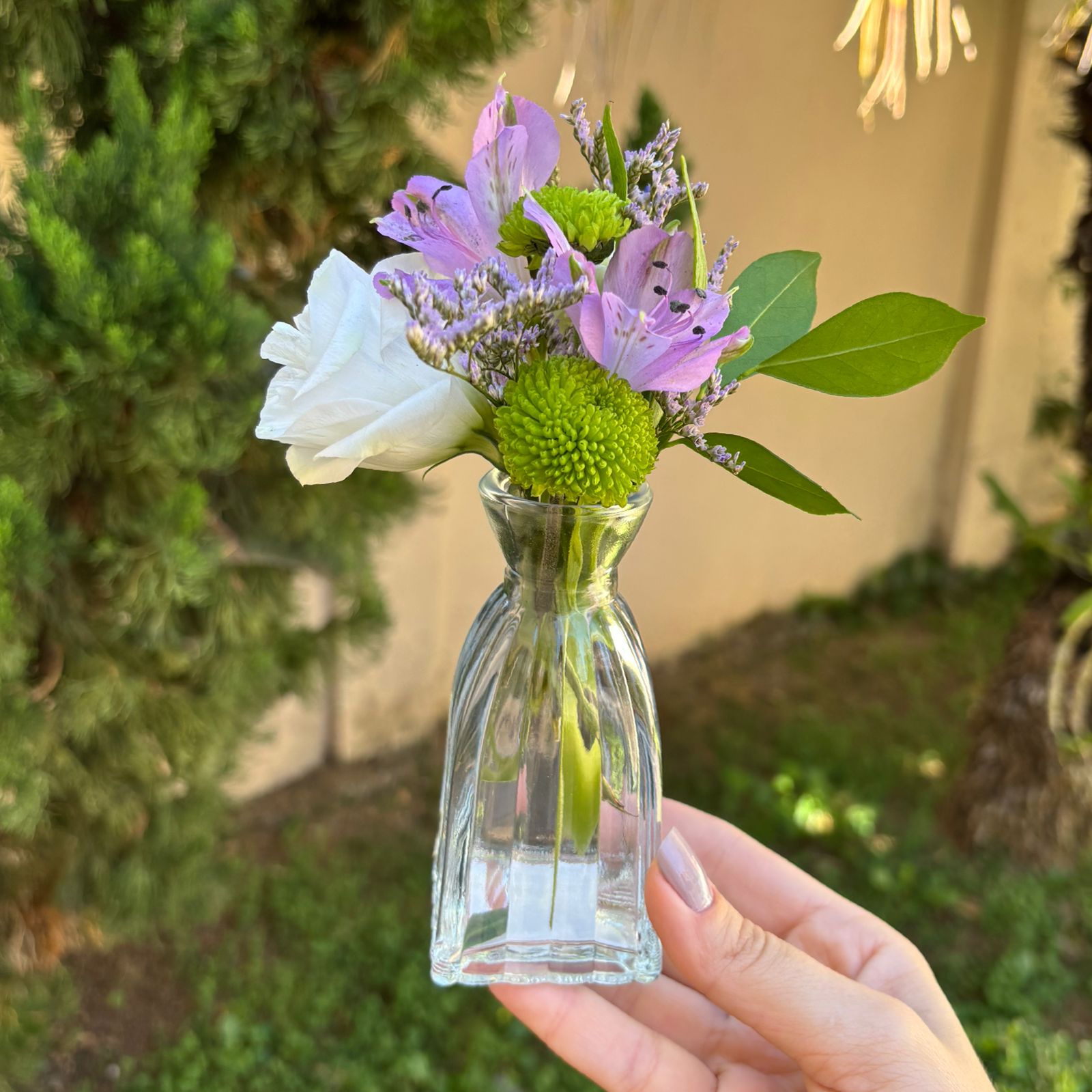 Mini vaso de vidro Jasmim