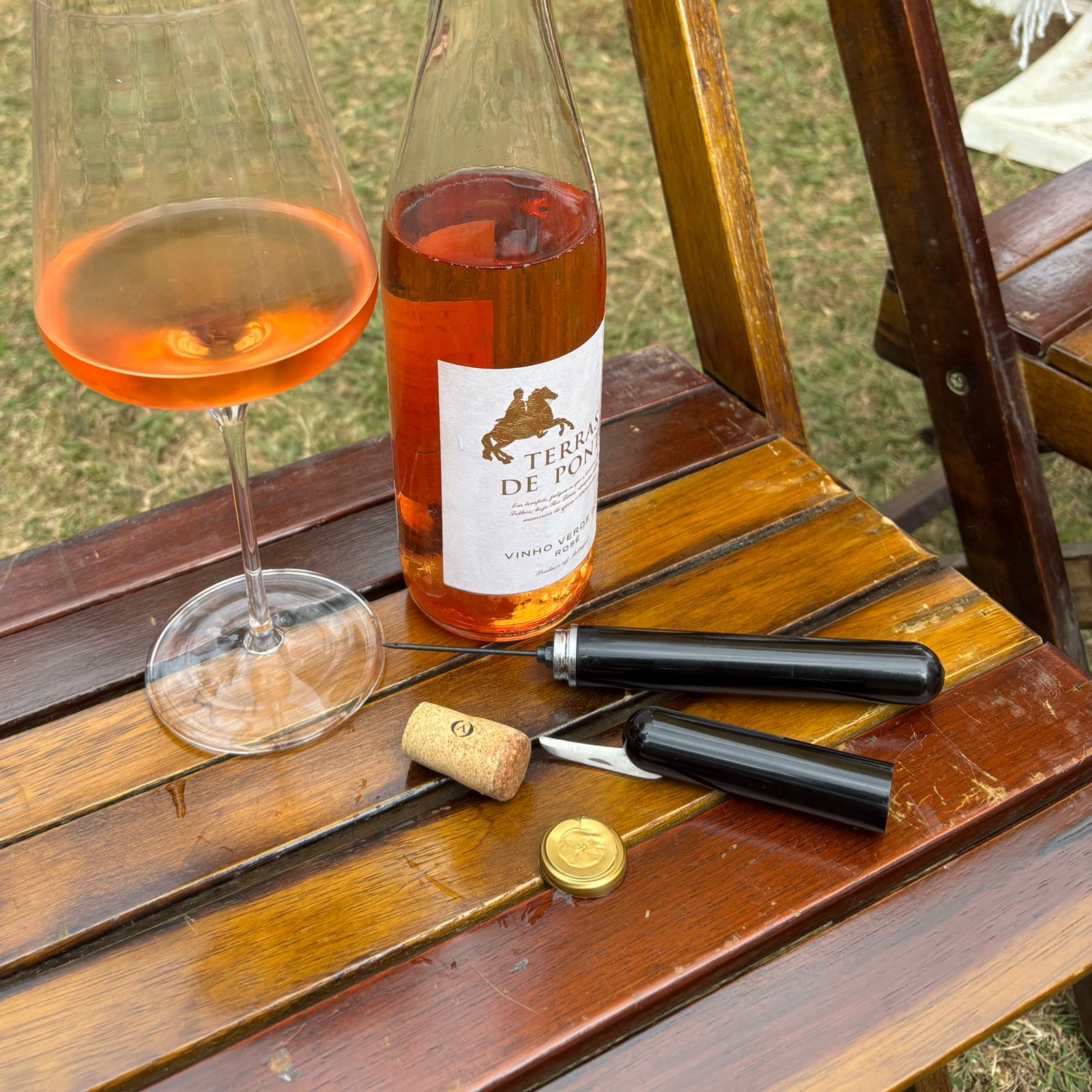 Abridor vinho pressão