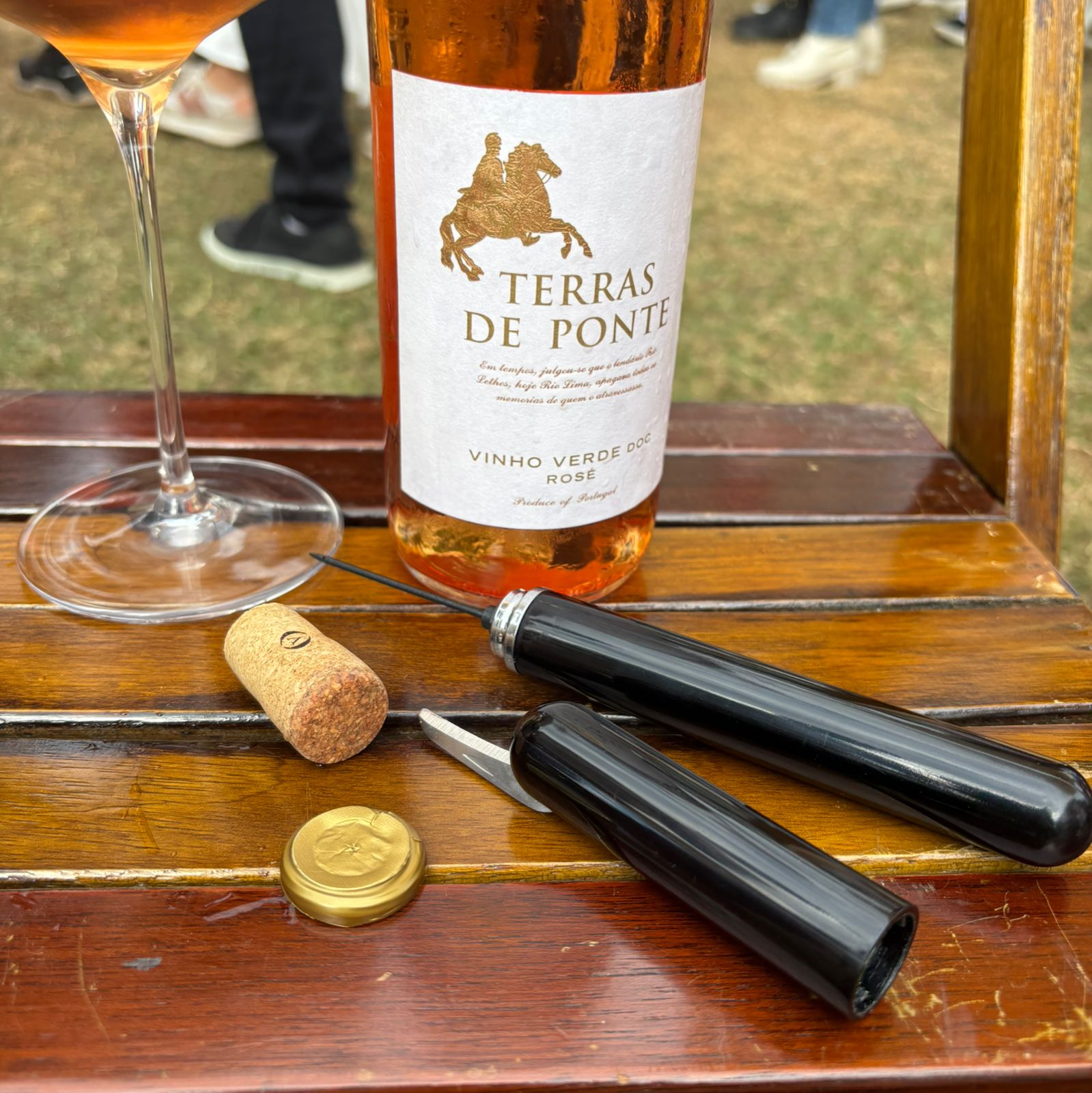 Abridor vinho pressão