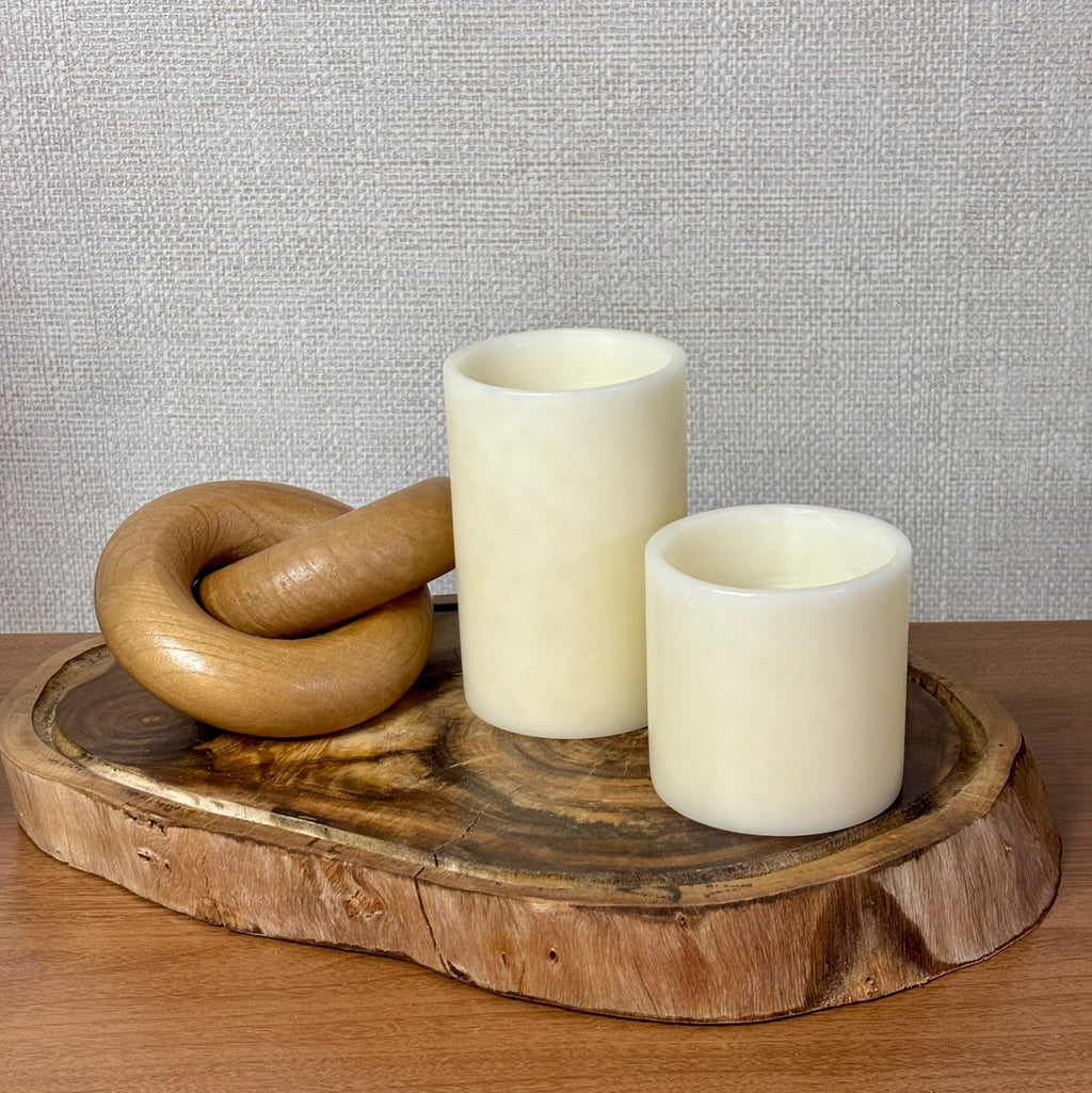 Kit com 2 luminárias de cera/vela