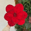 Flor veludo 25 cm de diâmetro