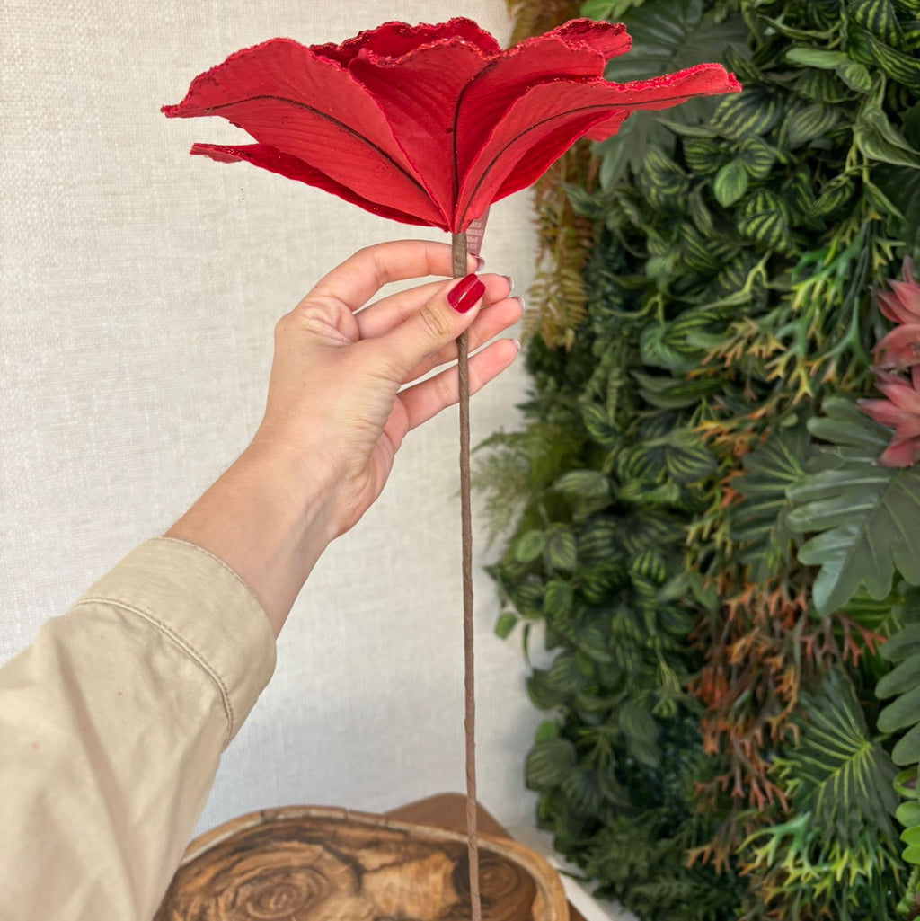 Flor veludo 25 cm de diâmetro