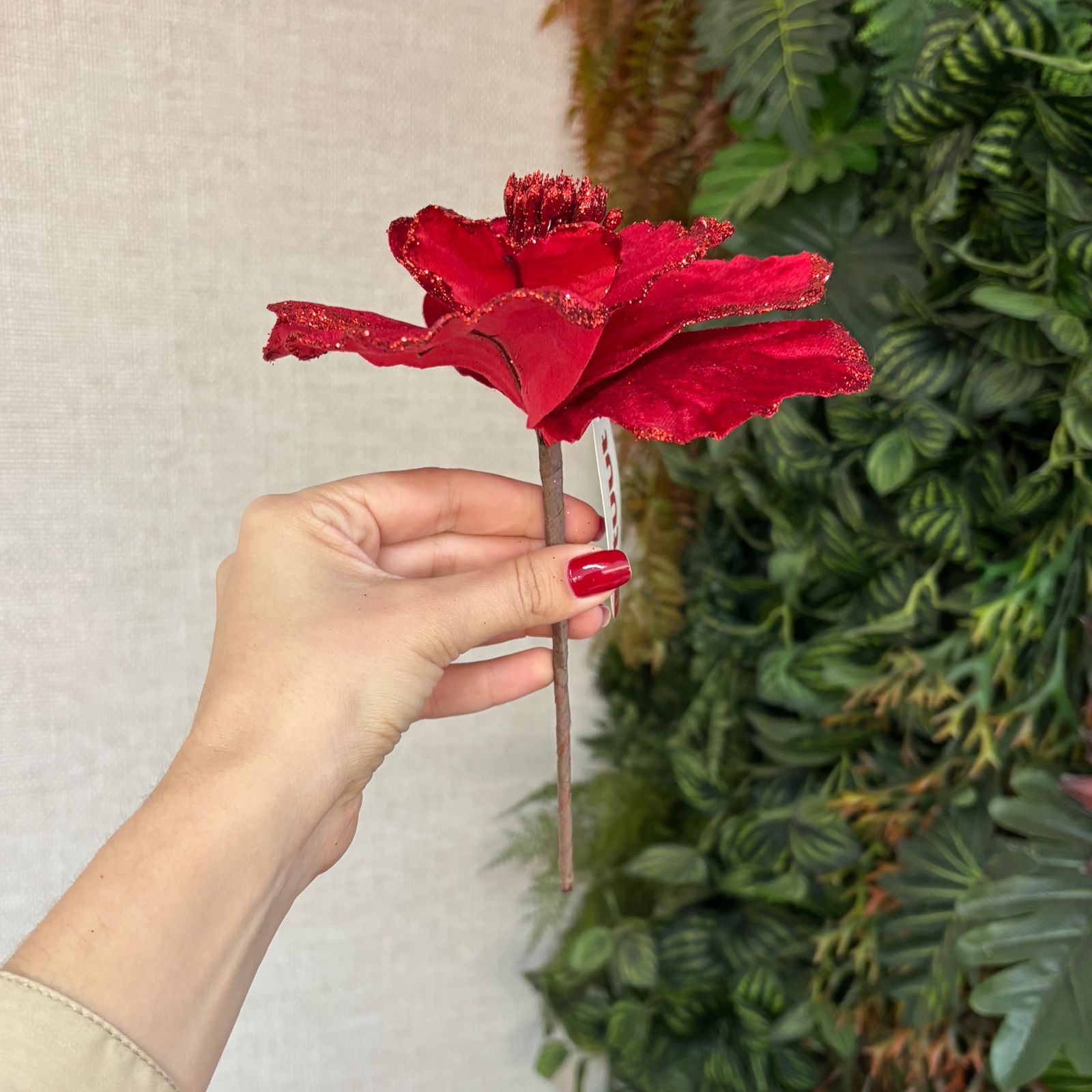 Flor veludo 17 cm de diâmetro