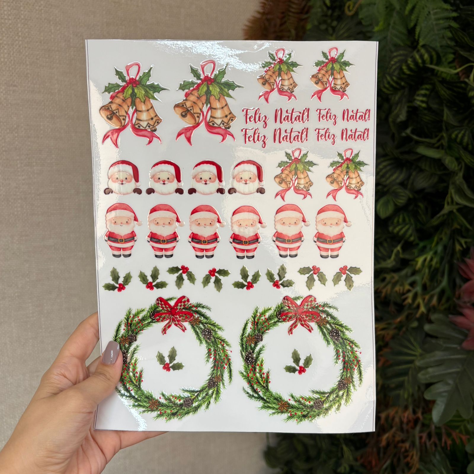 Adesivo para louças - Natal
