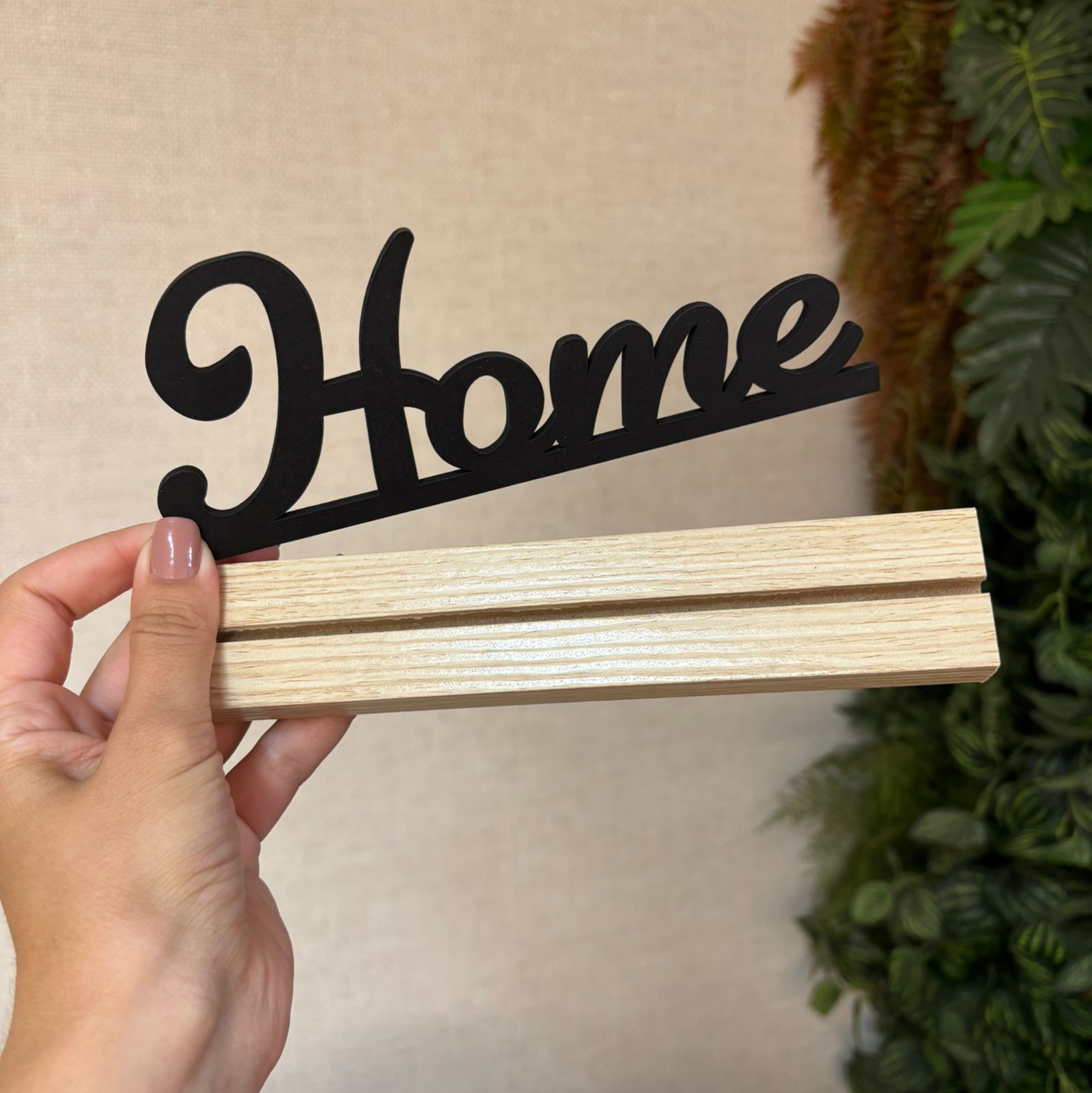 Enfeite decorativo MDF 'Home'