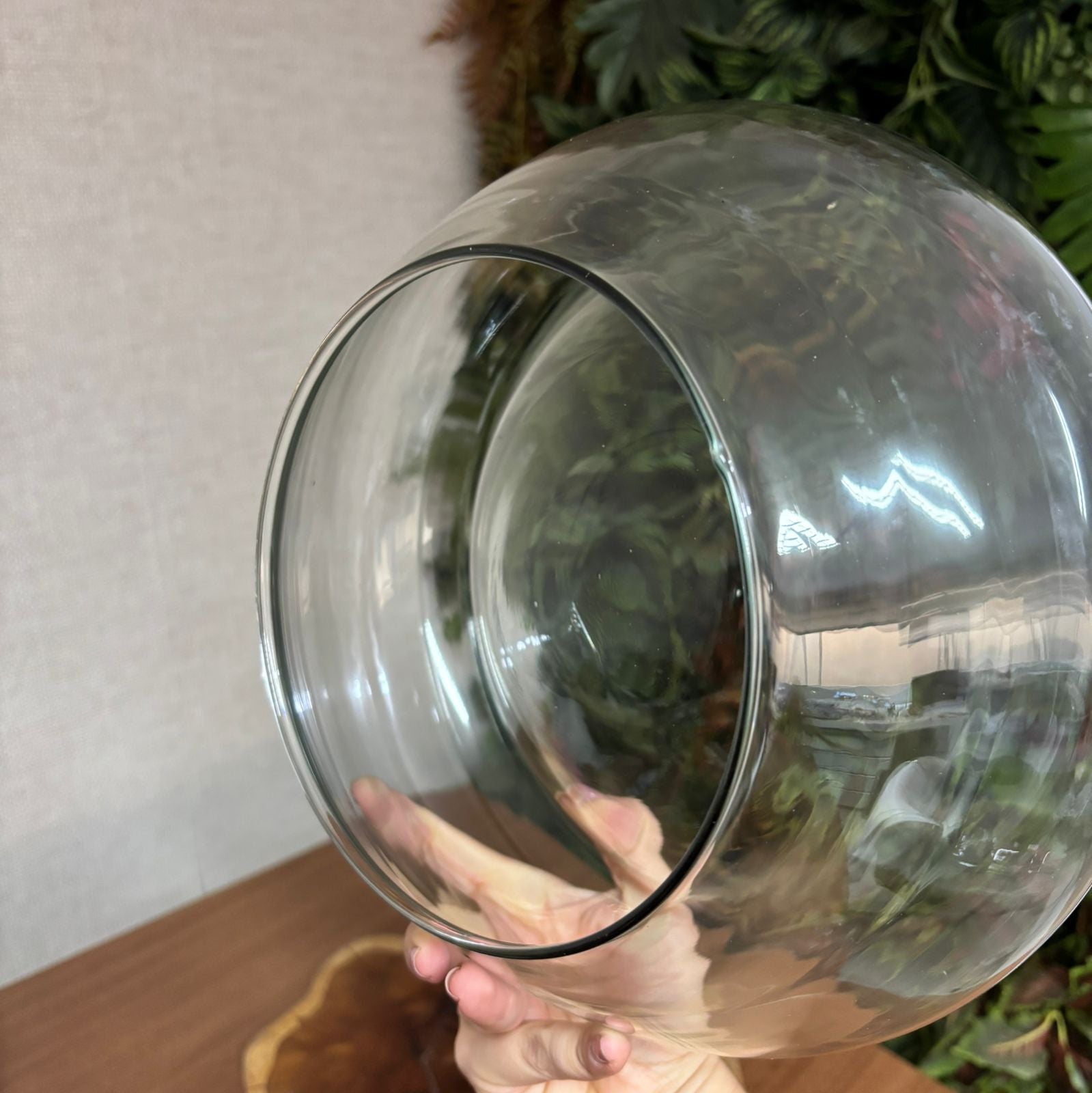 Vaso vidro parede dupla tamanho G
