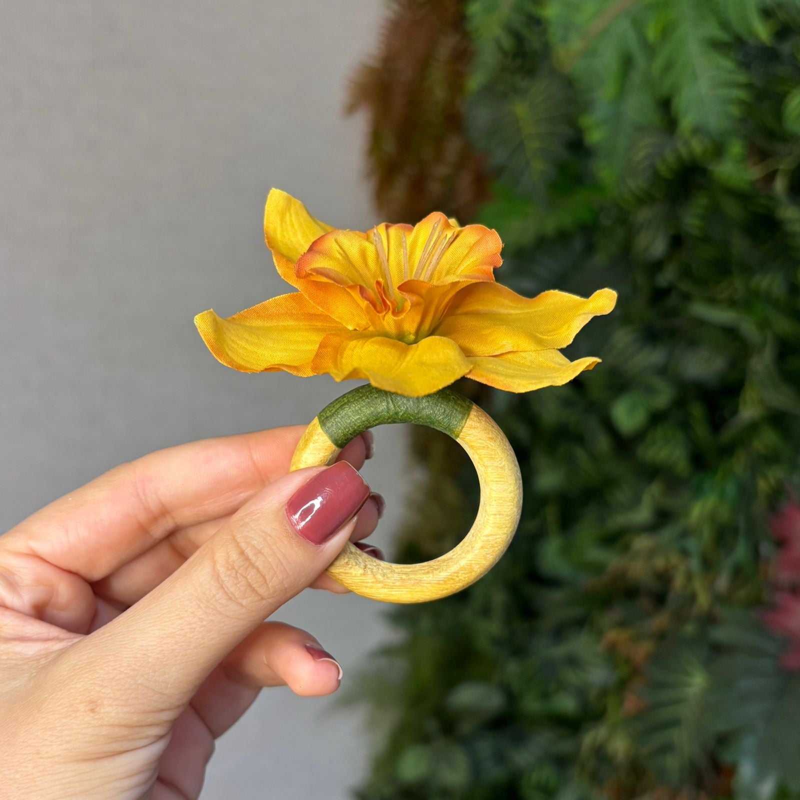 Porta-guardanapo floral