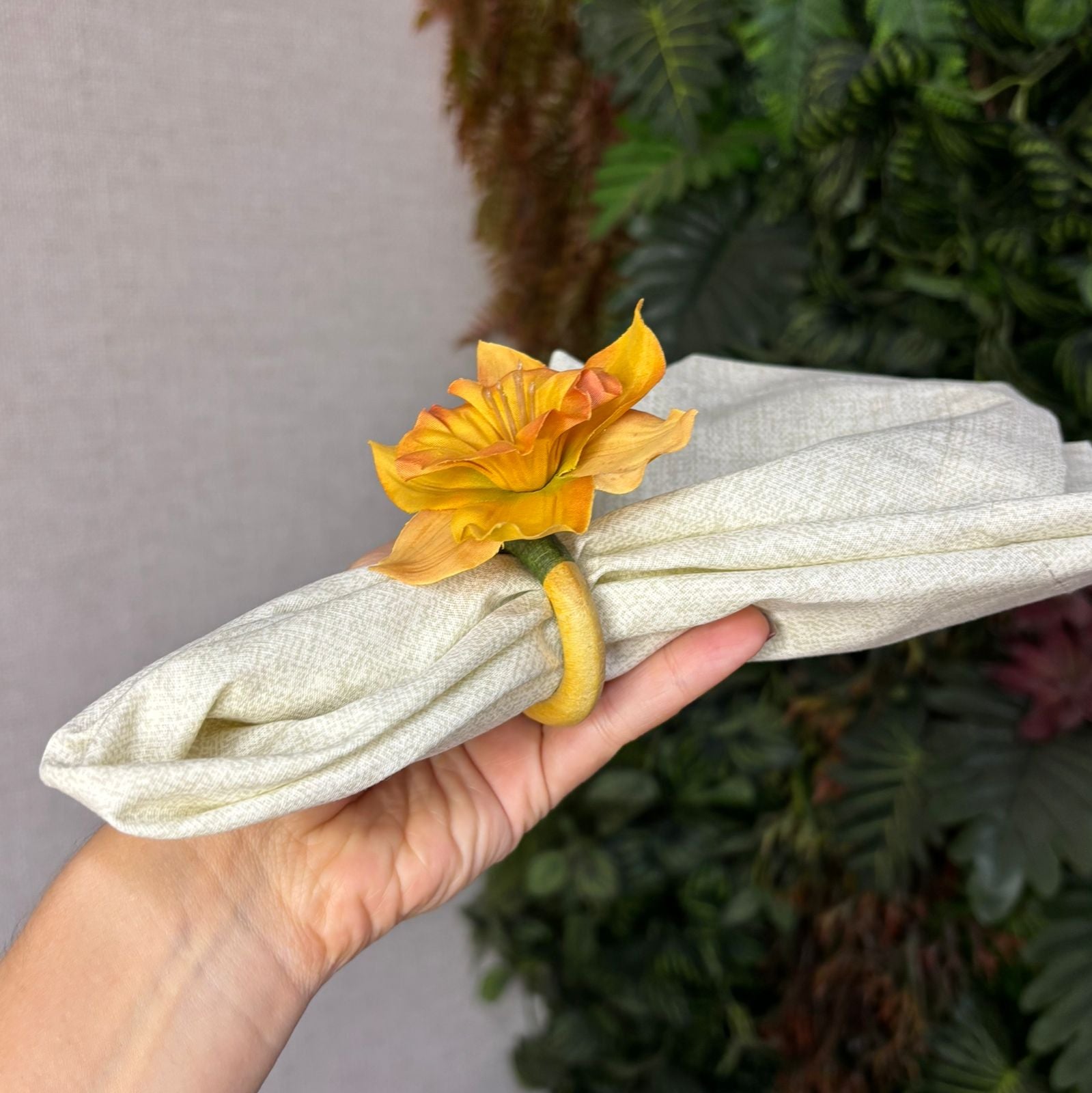 Porta-guardanapo floral