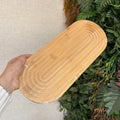 Bandeja bambu oval 40 cm
