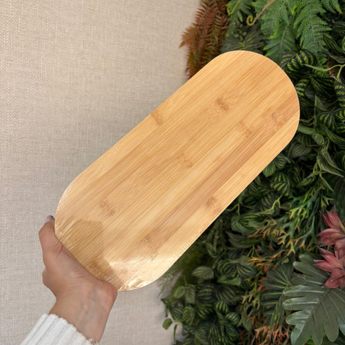 Bandeja bambu oval 40 cm