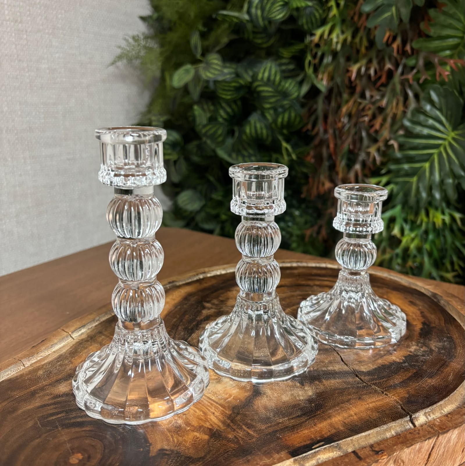 Kit com 3 castiçais (P, M e G)