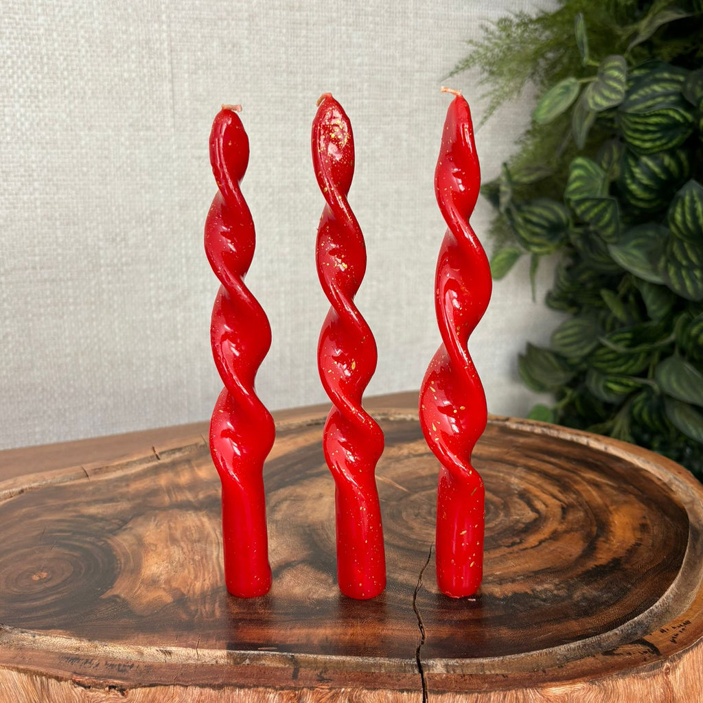 Kit com 4 velas espiral