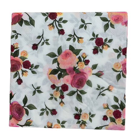 Guardanapo de papel floral mod 5