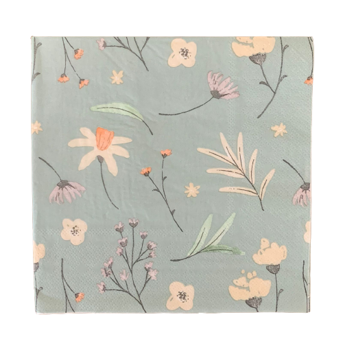 Guardanapo de papel floral mod 1