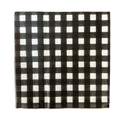 Guardanapo de papel xadrez preto e branco