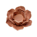 Castiçal porcelana flor - rosé