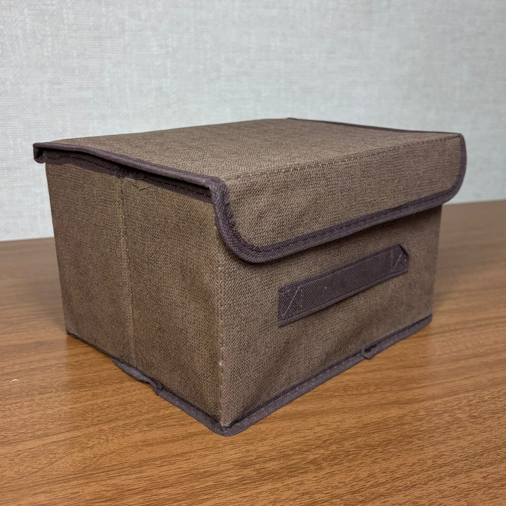 Caixa organizadora dobrável com tampa 27x19 cm