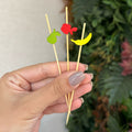 Kit com 50 palitos aperitivos 'frutas'
