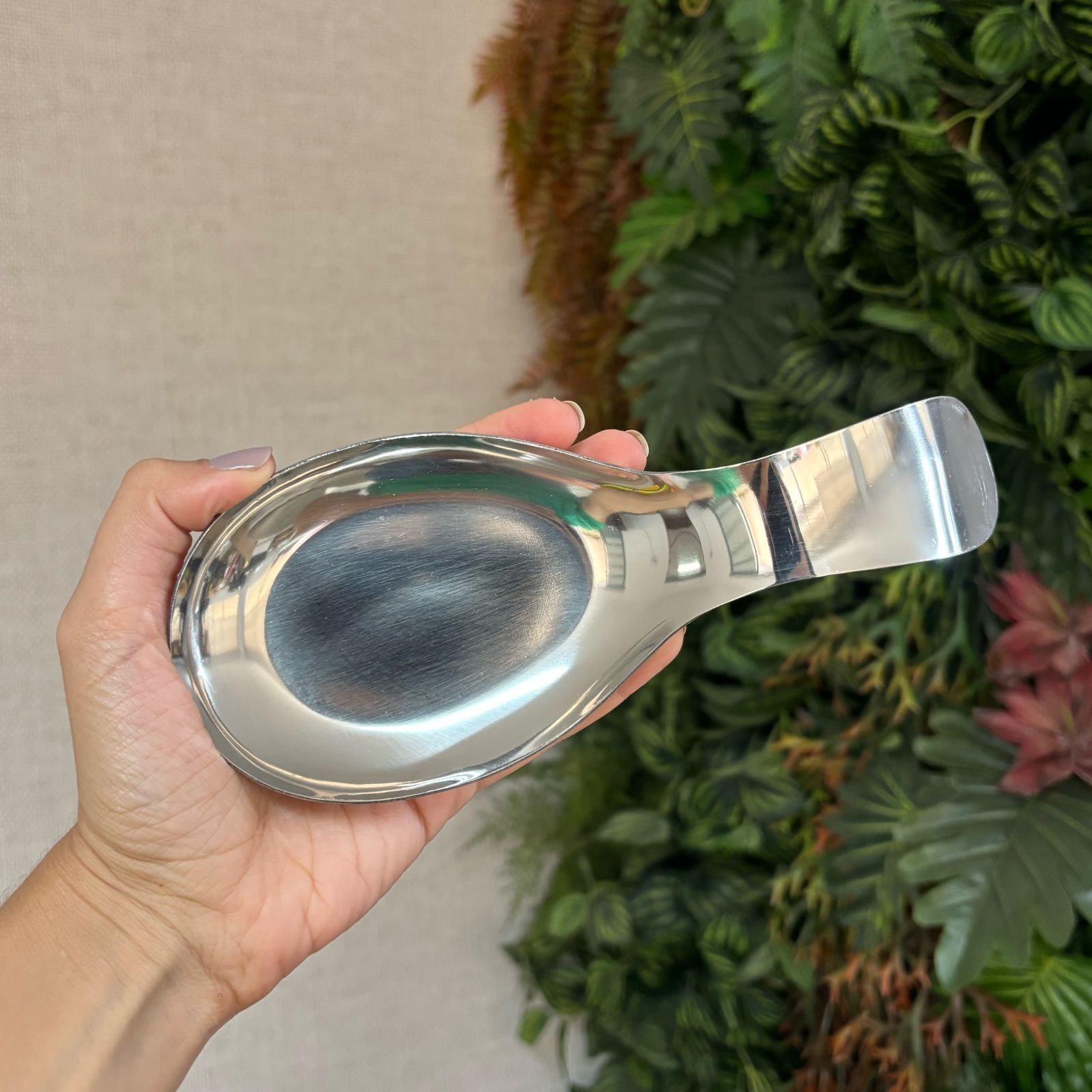 Apoio para colher em inox