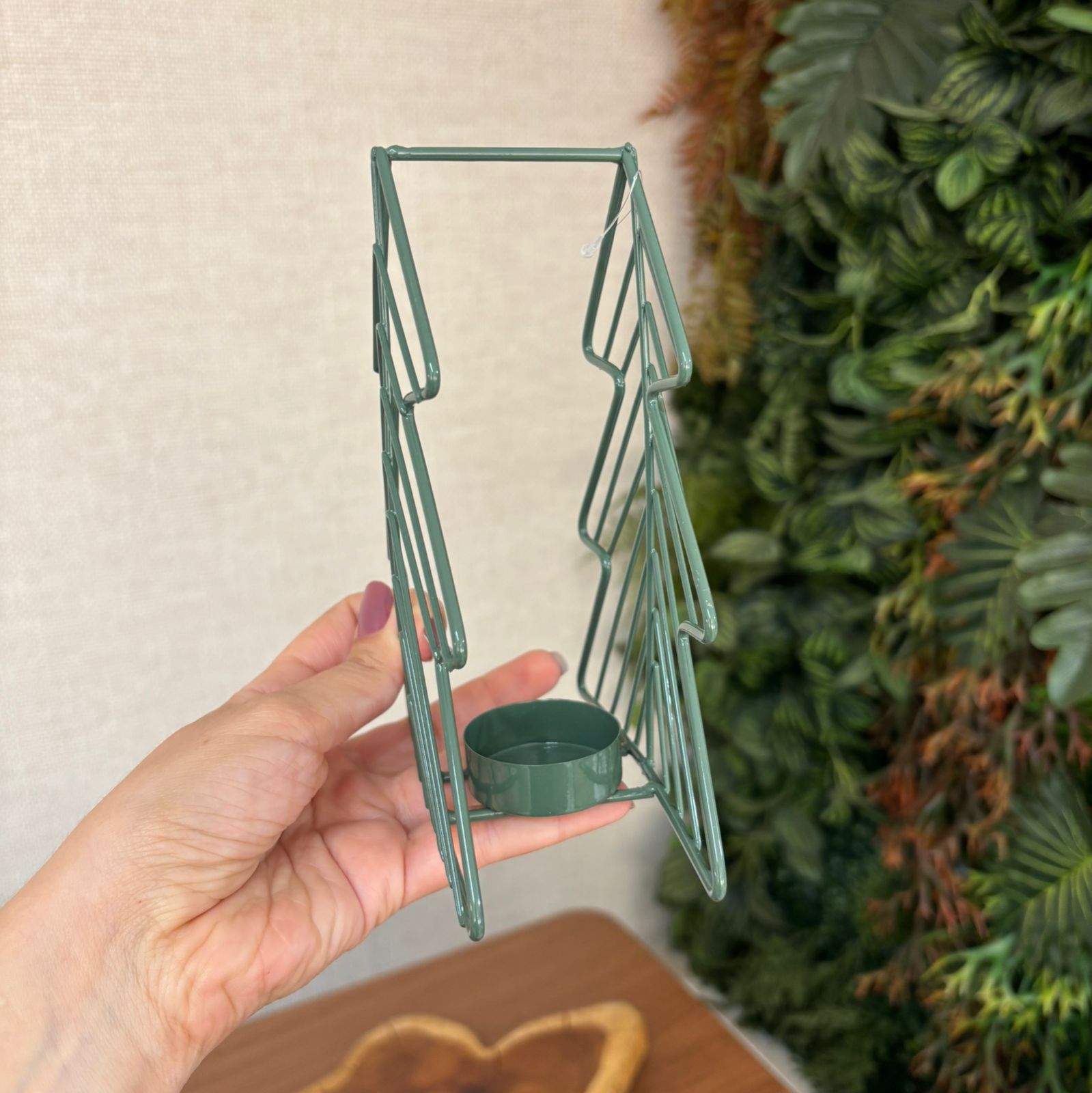 Árvore porta velas metal