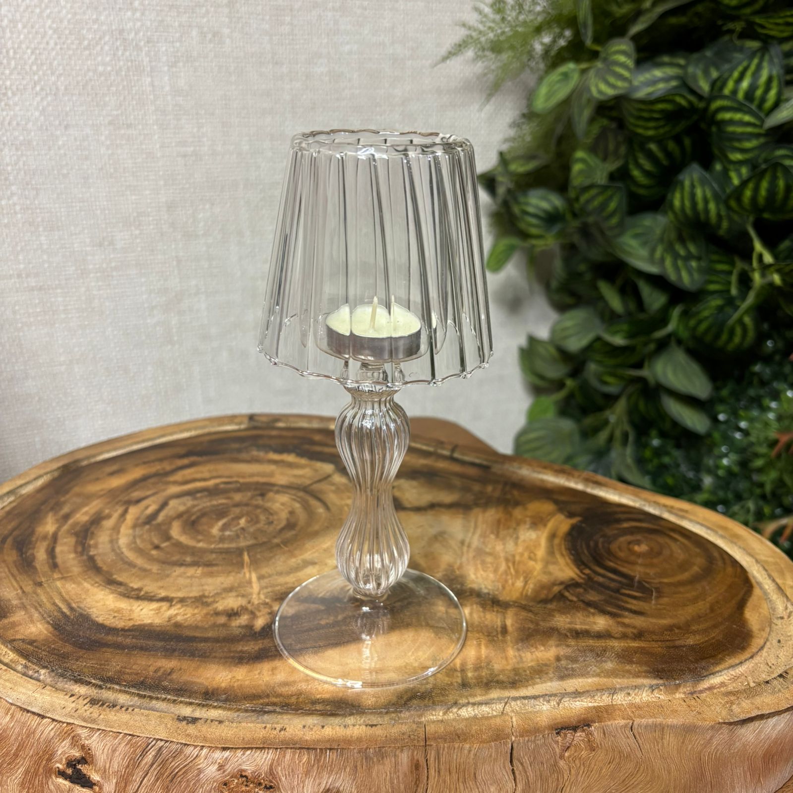 Abajur de vidro para vela mod 2