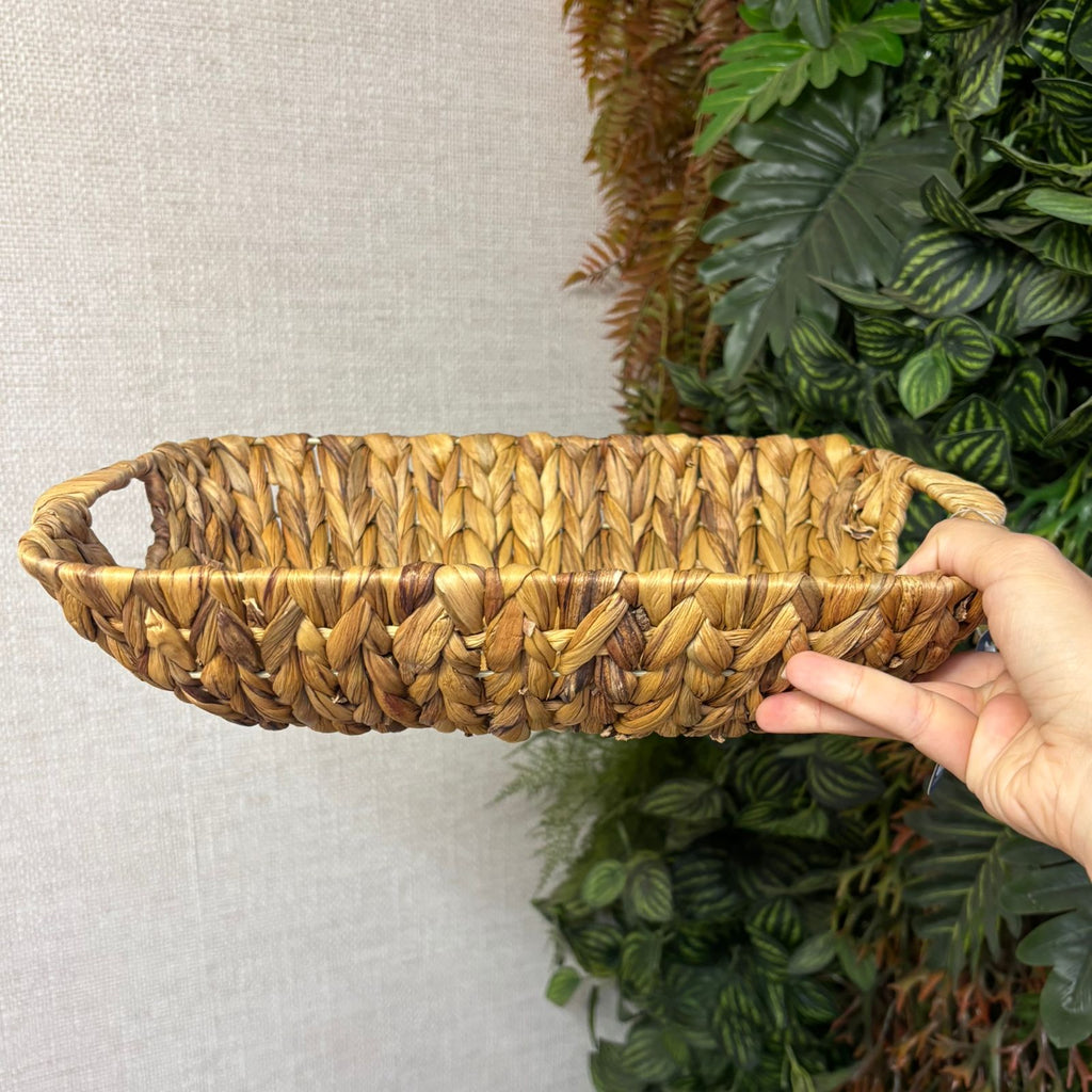 Cesta de palha com alça 35 cm