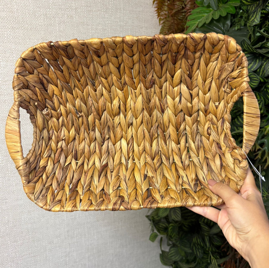 Cesta de palha com alça 35 cm