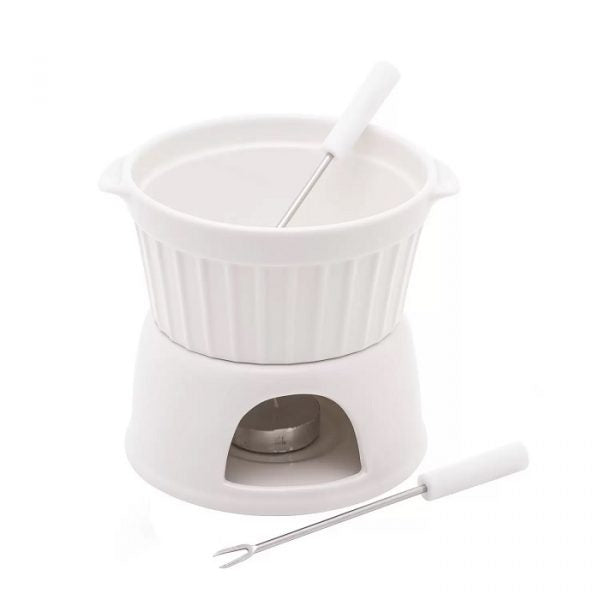 Mini aparelho de fondue cerâmica para chocolate