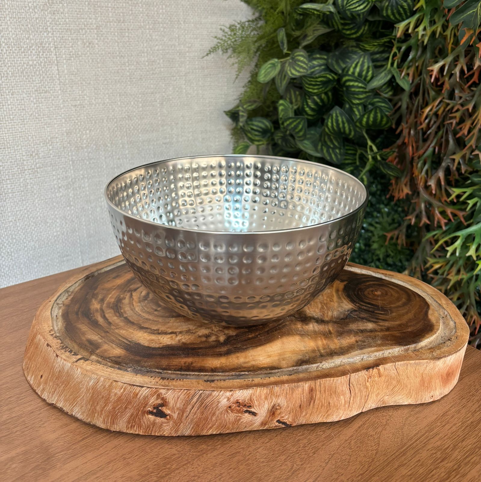 Bowl de inox martelado