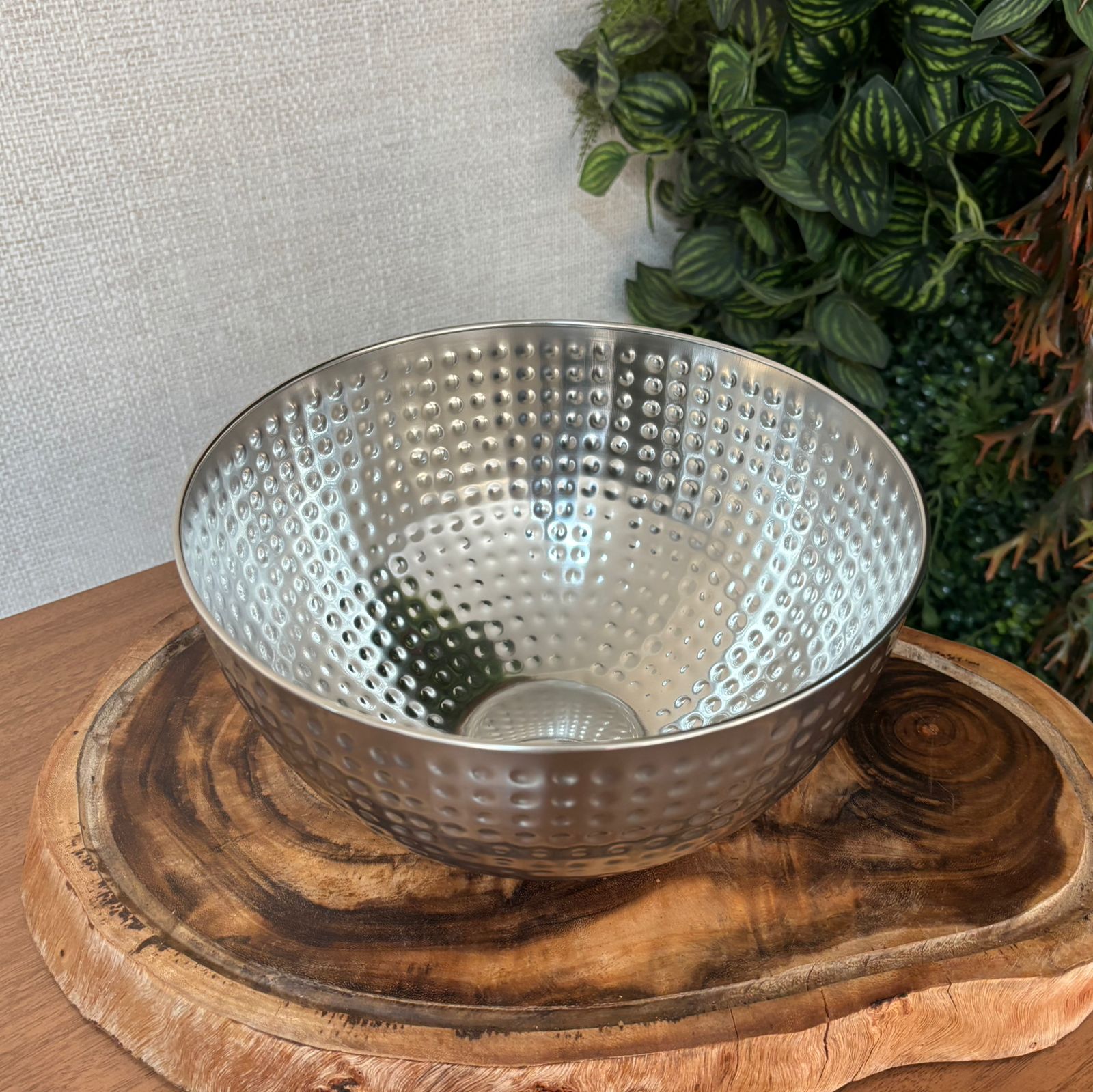 Bowl de inox martelado