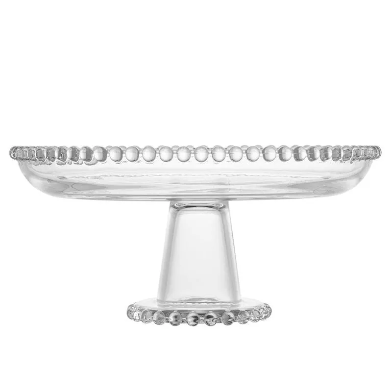 Mini prato de cristal com pé